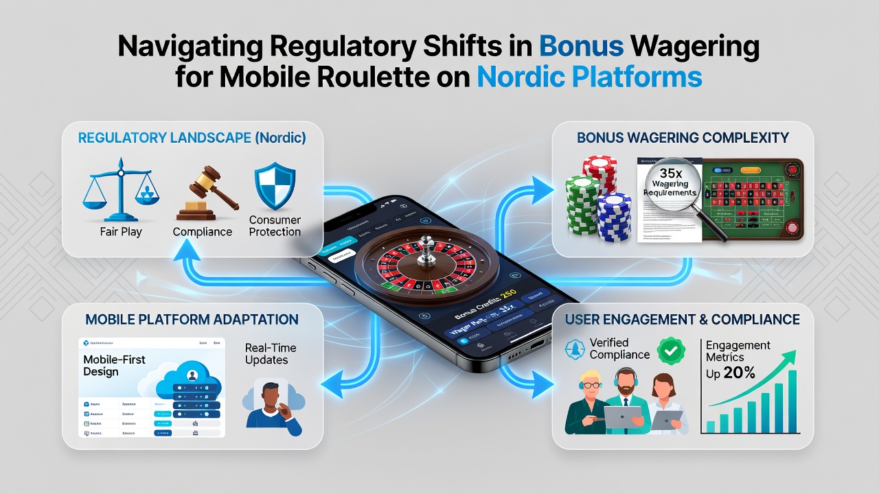 Regulatory compliance dashboard used by Nordic gambling operators for tracking bonus wagering metrics